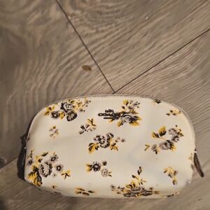 Coach Floral Cream Cosmetic Bag